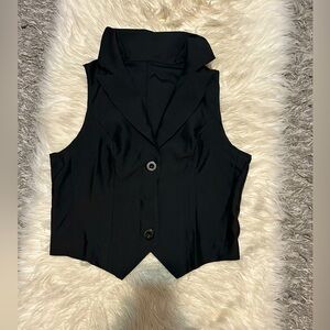 Black Sleeveless Vest